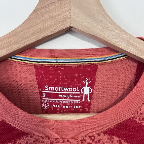Smartwool Women's Intraknit 200 Thermal Merino Wool Base Layer Seamless Red Sz S - Picture 5 of 11